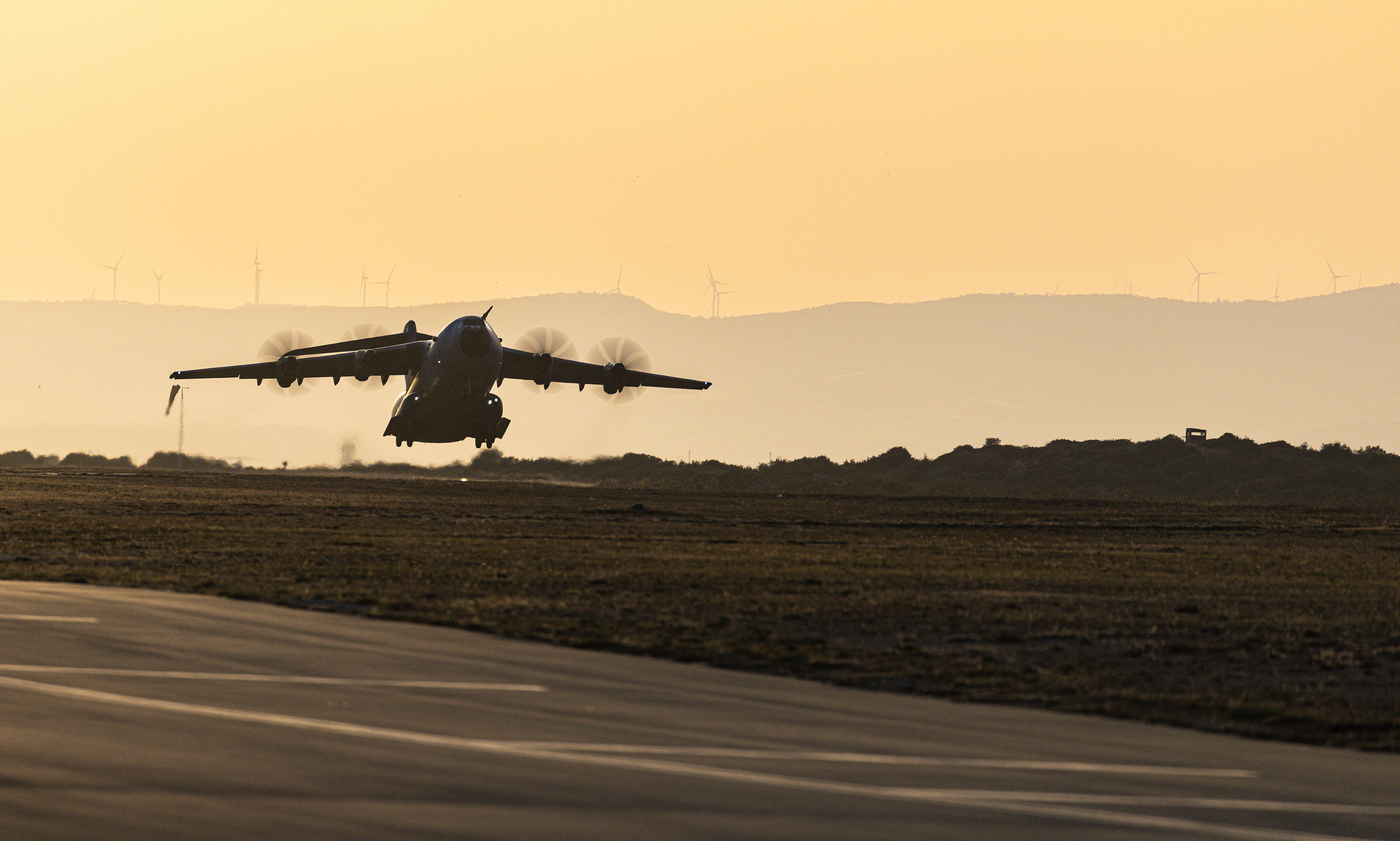 A400M taking off
